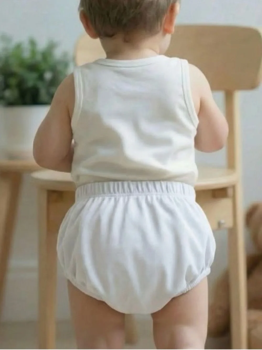 Hatley White Bloomer Diaper Cover